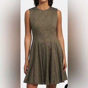 Theory Sleeveless Peplum Dress in Linen